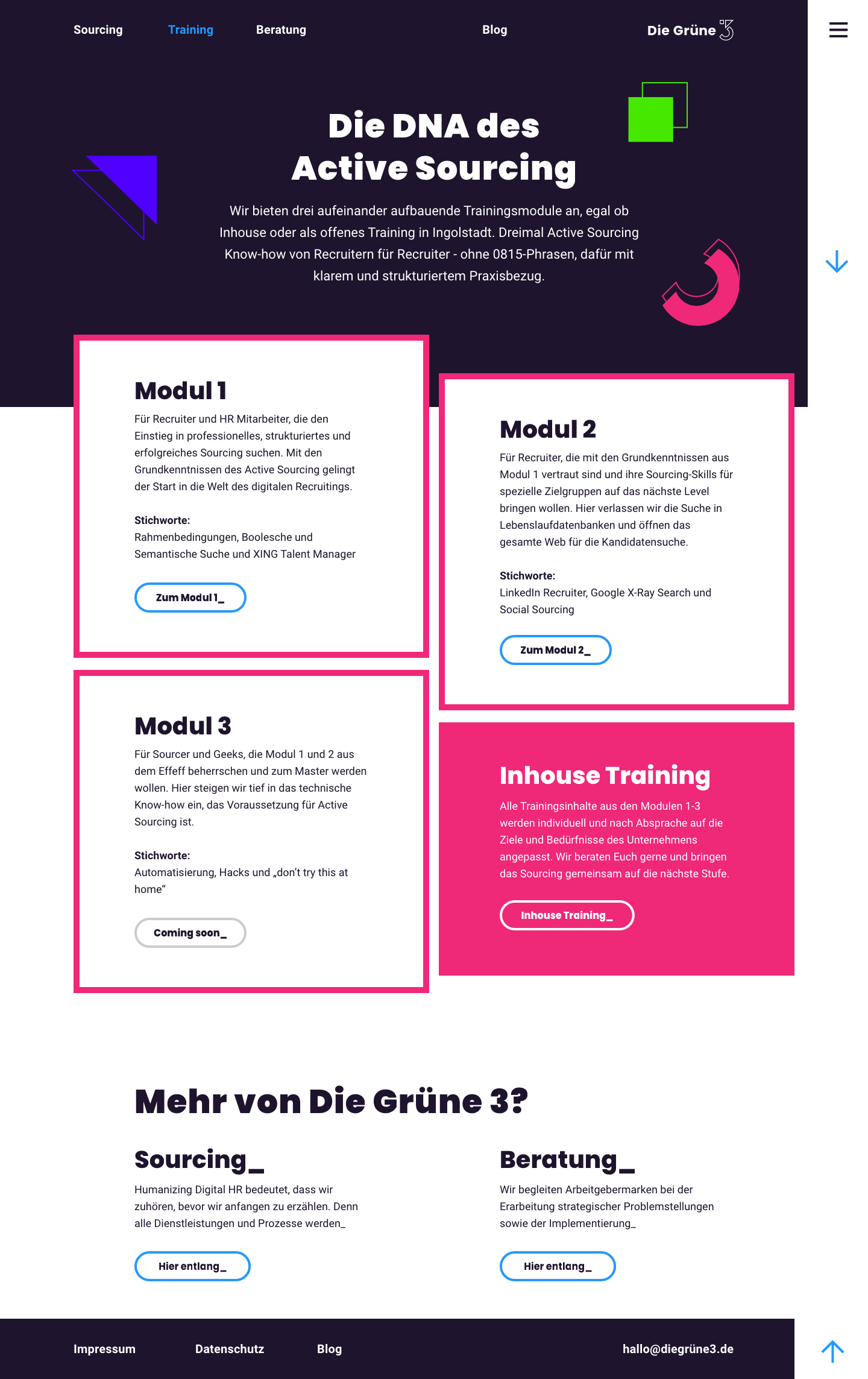 peers_DieGruene3_Trainingsuebersicht_Desktop